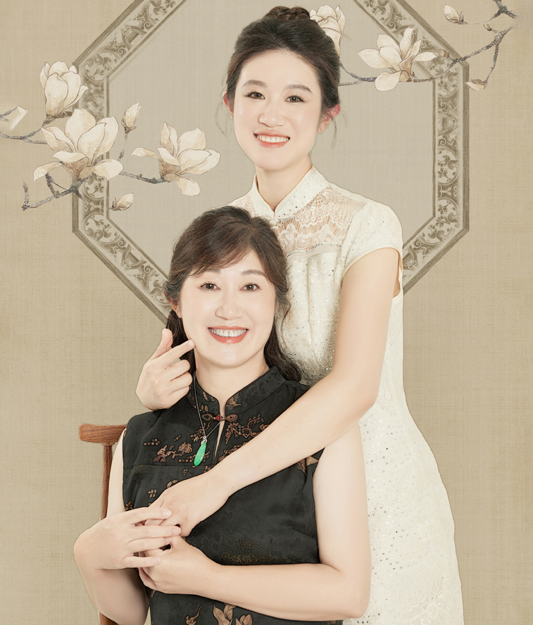 母女写真-Portrait-(Mother-&-Daughter)